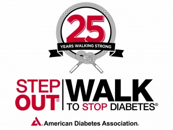 American Diabetes Association Step Out Walk to Stop Diabetes!  Logo